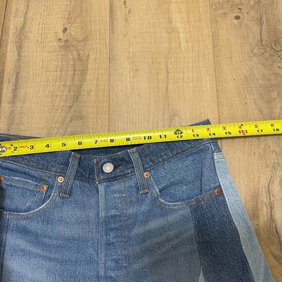 Levis Premium 501 Patchwork Jeans sz 27 - Picture 14 of 16